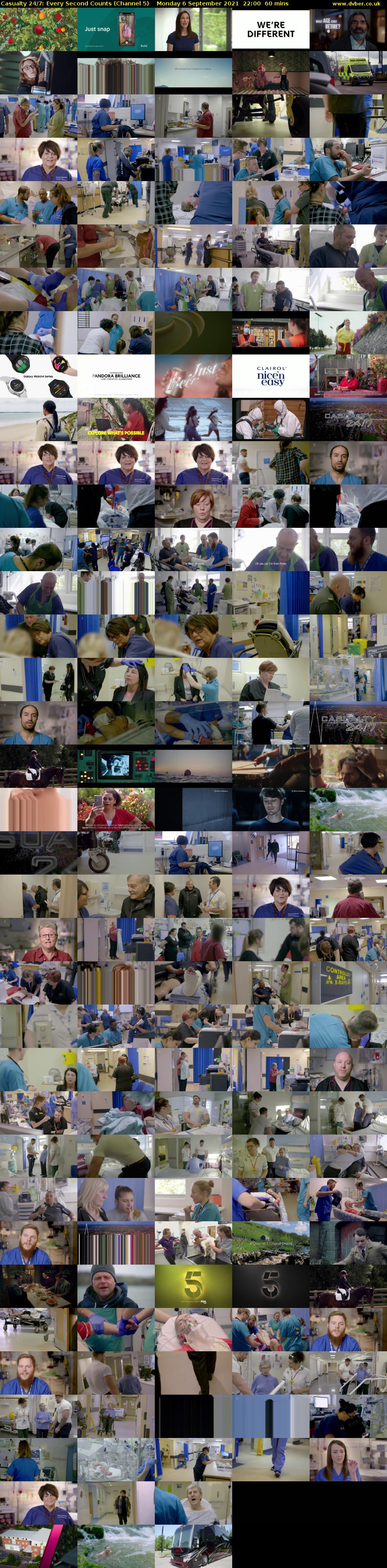 Casualty 24/7: Every Second Counts (Channel 5) Monday 6 September 2021 22:00 - 23:00
