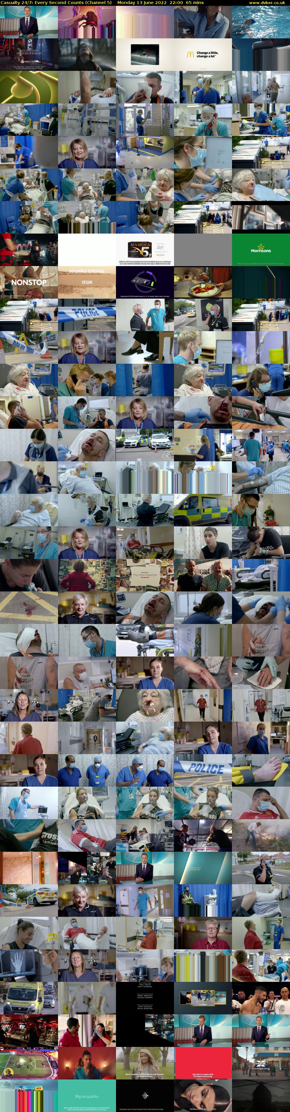 Casualty 24/7: Every Second Counts (Channel 5) Monday 13 June 2022 22:00 - 23:05