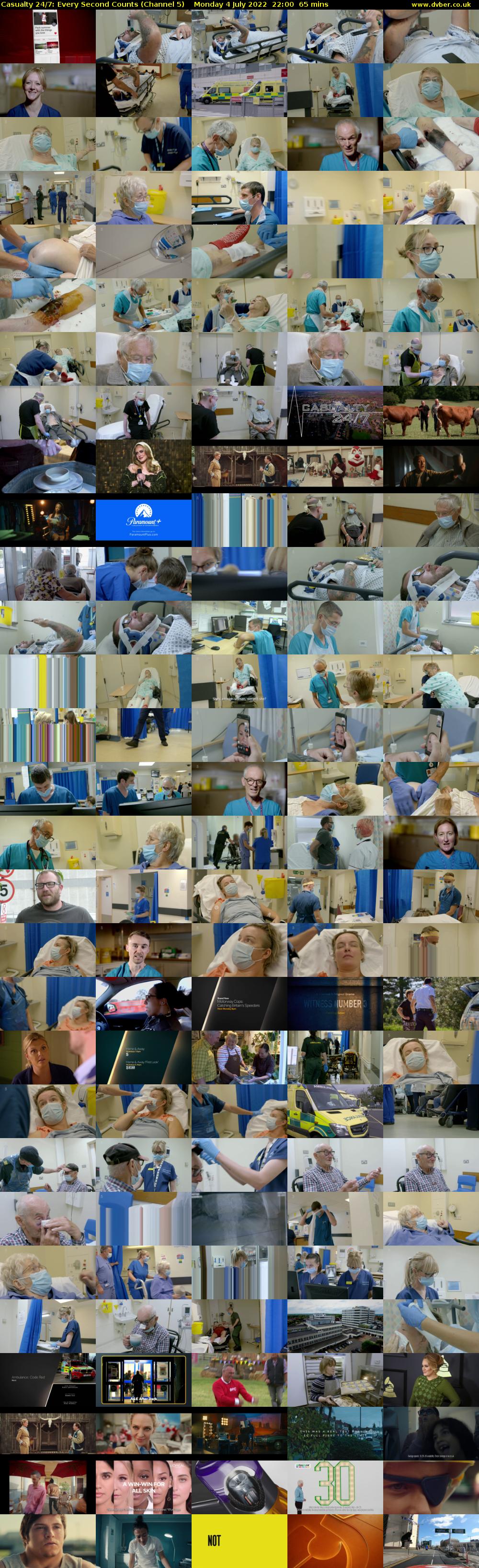 Casualty 24/7: Every Second Counts (Channel 5) Monday 4 July 2022 22:00 - 23:05