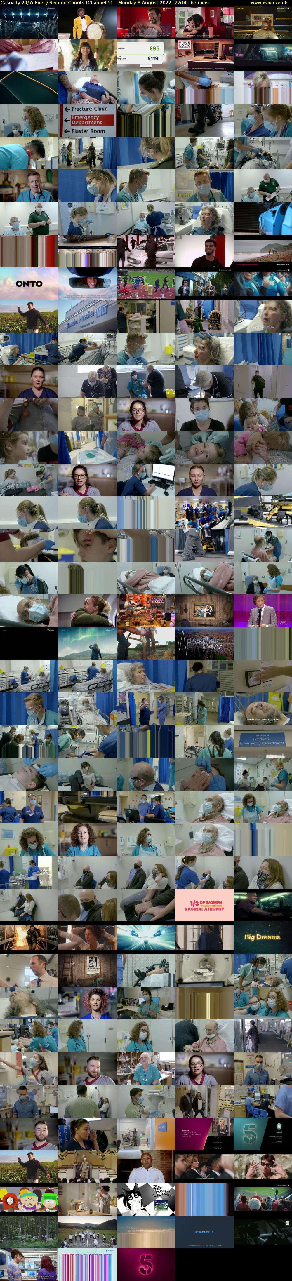 Casualty 24/7: Every Second Counts (Channel 5) Monday 8 August 2022 22:00 - 23:05