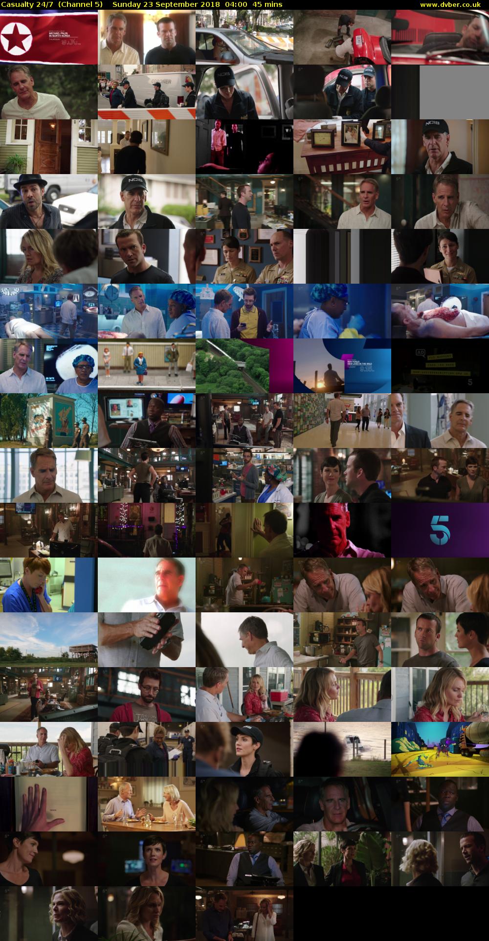 Casualty 24/7  (Channel 5) Sunday 23 September 2018 04:00 - 04:45