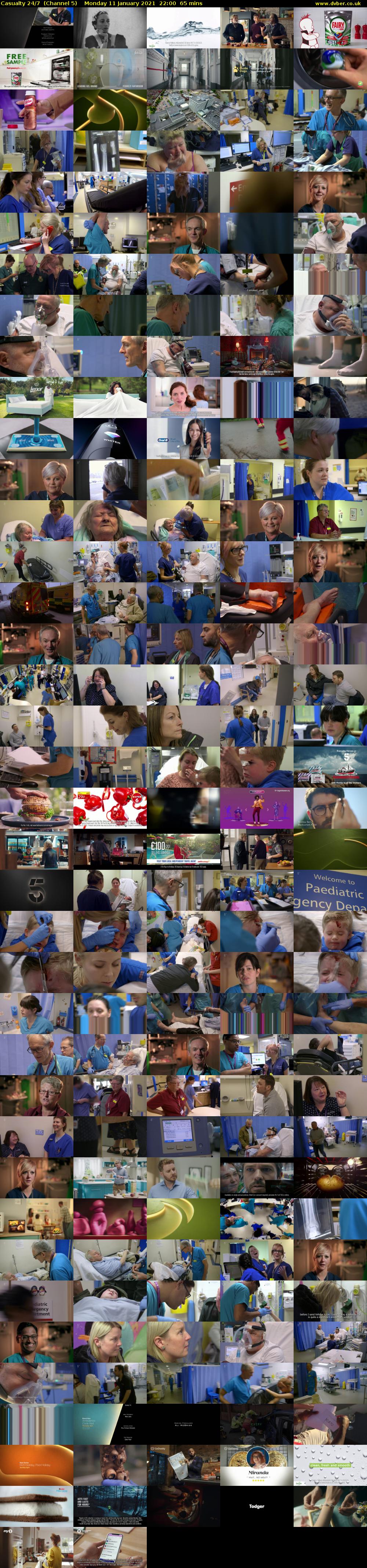 Casualty 24/7  (Channel 5) Monday 11 January 2021 22:00 - 23:05