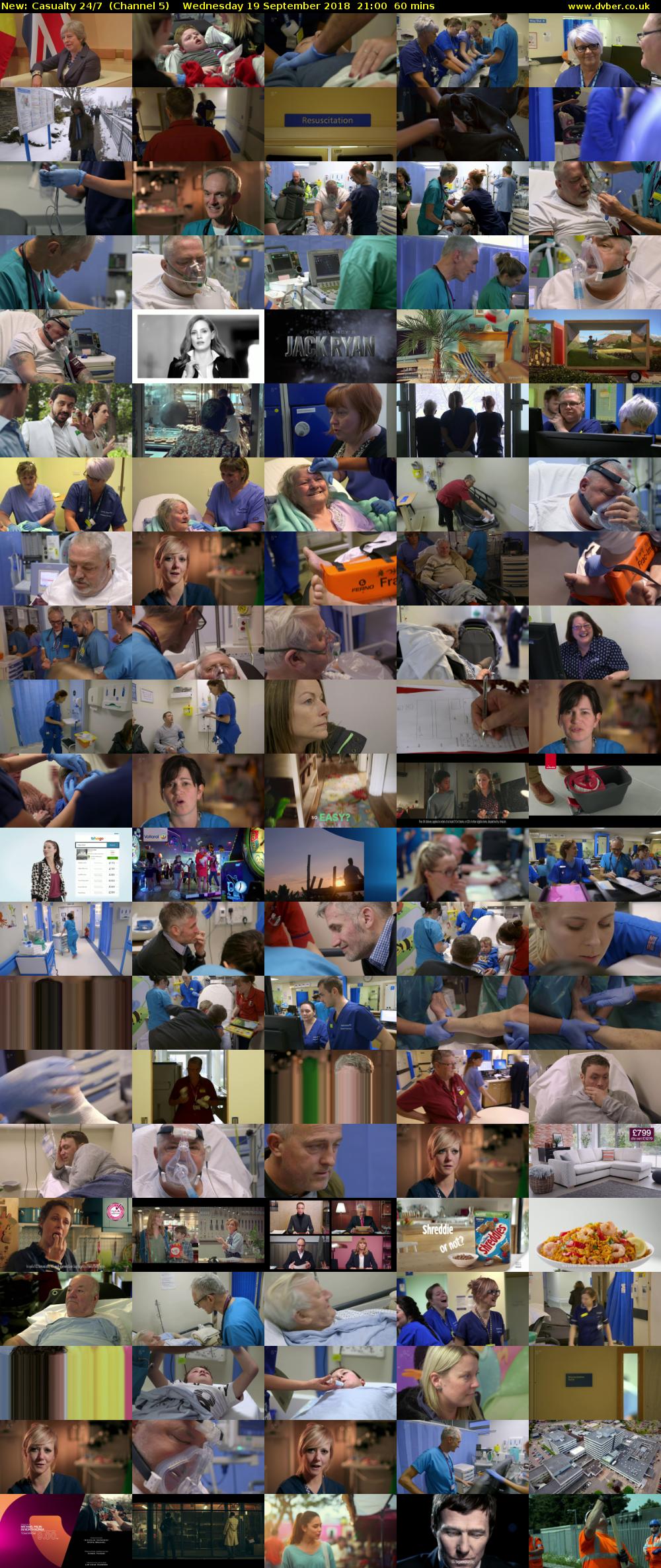 Casualty 24/7 (Channel 5) Wednesday 19 September 2018 21:00 - 22:00