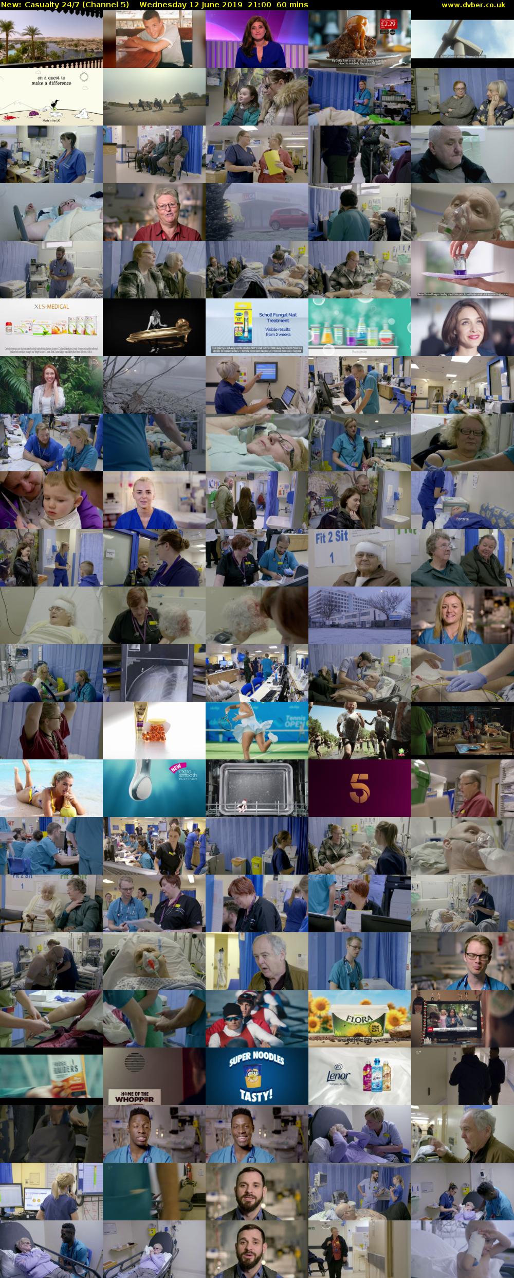 Casualty 24/7 (Channel 5) Wednesday 12 June 2019 21:00 - 22:00