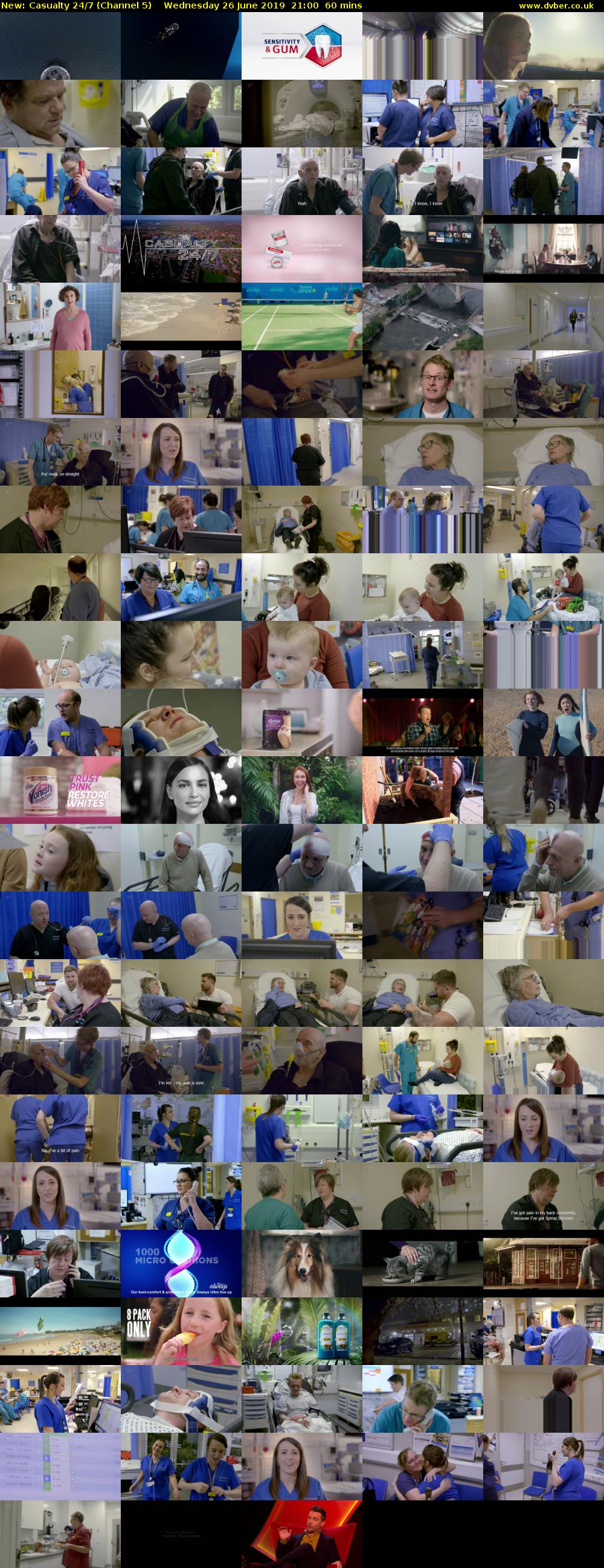 Casualty 24/7 (Channel 5) Wednesday 26 June 2019 21:00 - 22:00