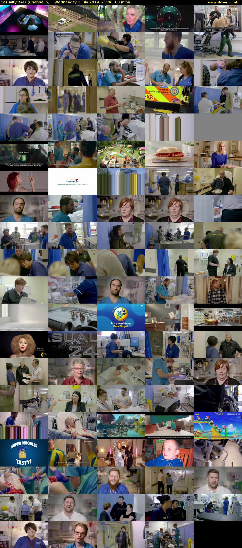 Casualty 24/7 (Channel 5) Wednesday 3 July 2019 21:00 - 22:00
