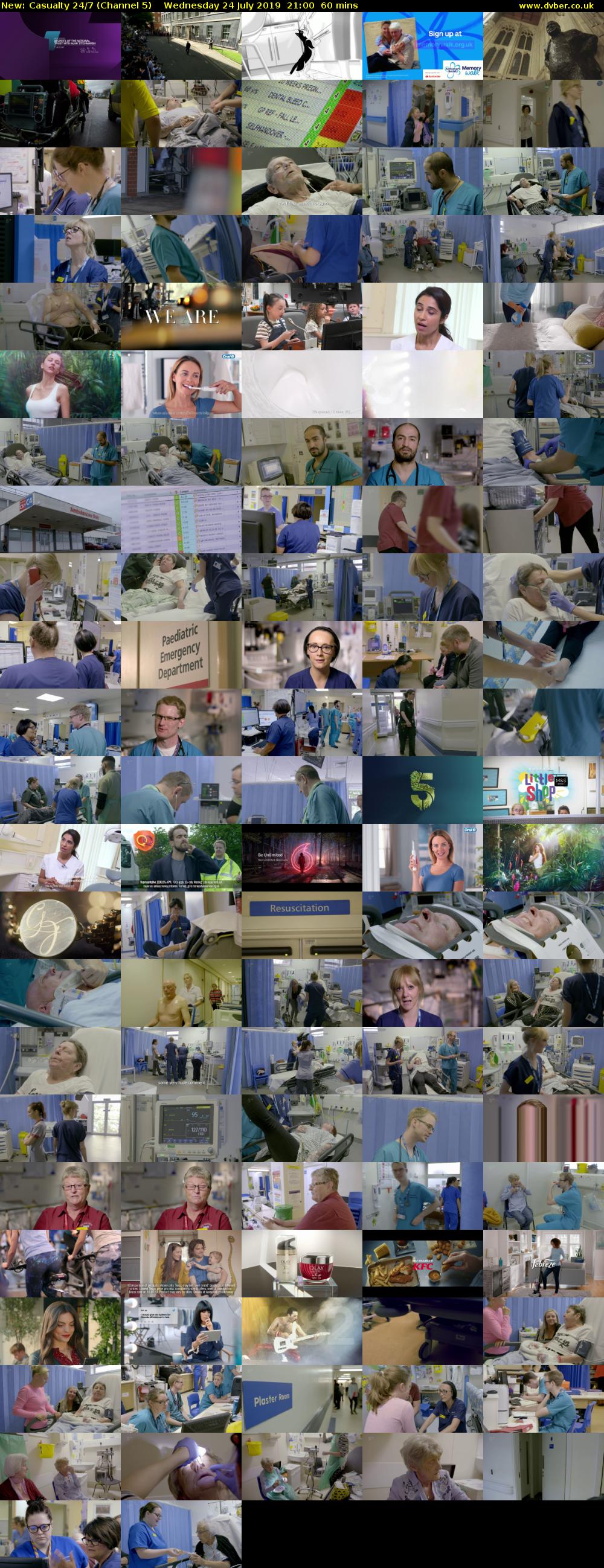 Casualty 24/7 (Channel 5) Wednesday 24 July 2019 21:00 - 22:00