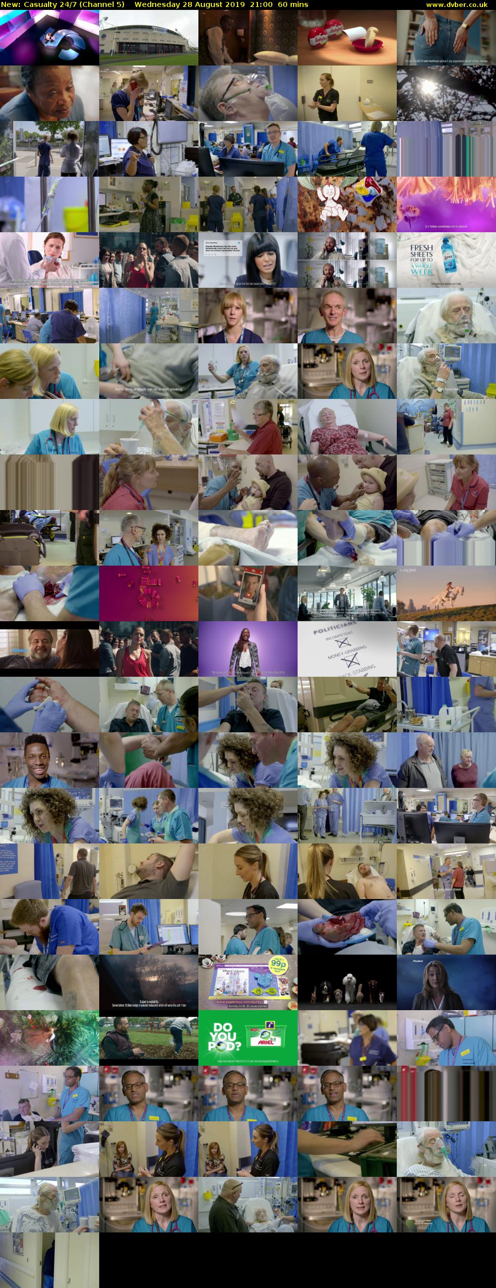 Casualty 24/7 (Channel 5) Wednesday 28 August 2019 21:00 - 22:00