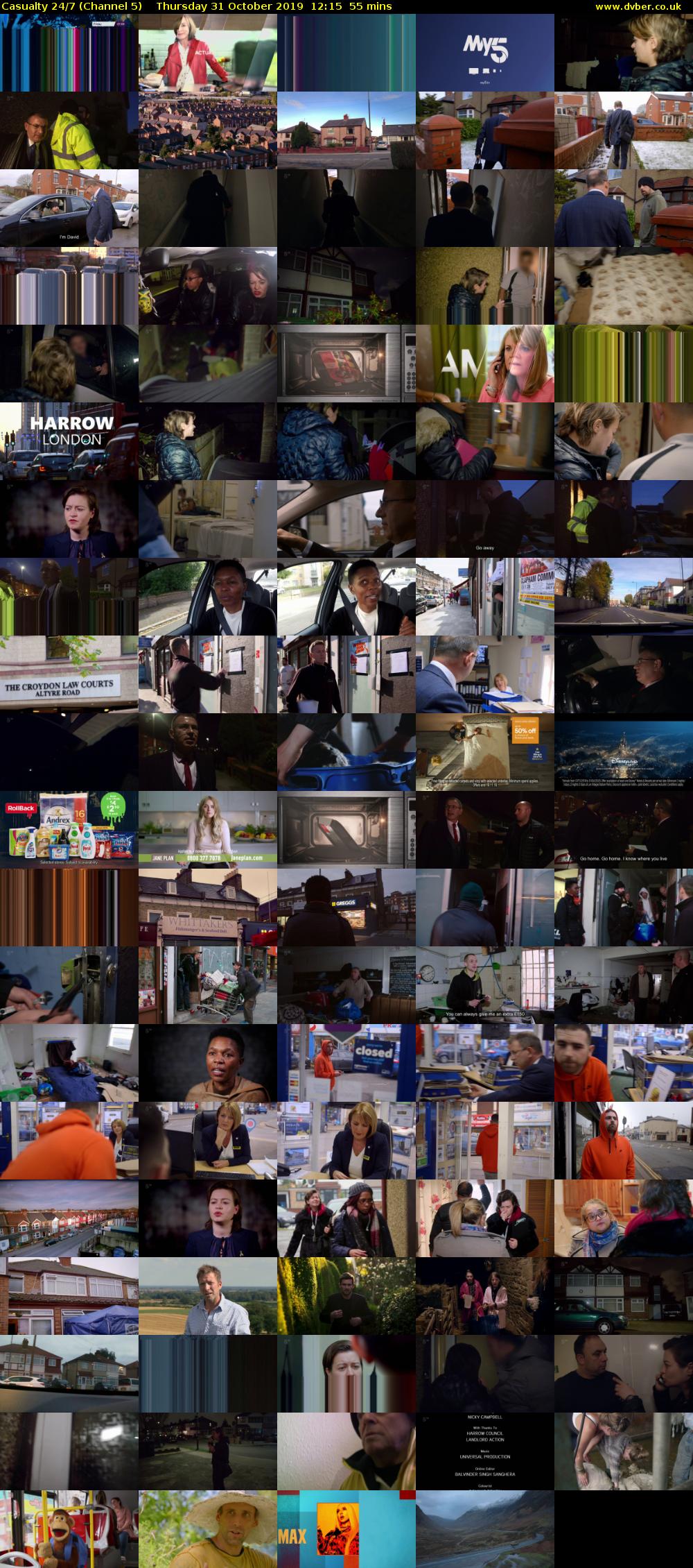 Casualty 24/7 (Channel 5) Thursday 31 October 2019 12:15 - 13:10