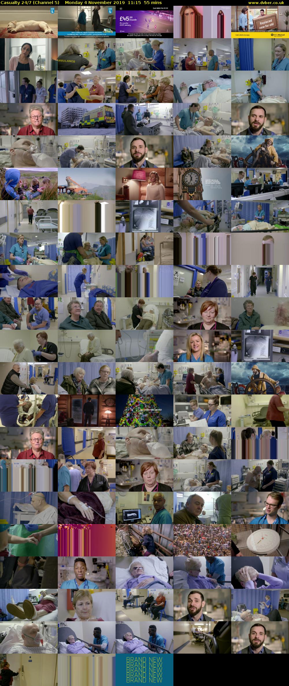 Casualty 24/7 (Channel 5) Monday 4 November 2019 11:15 - 12:10