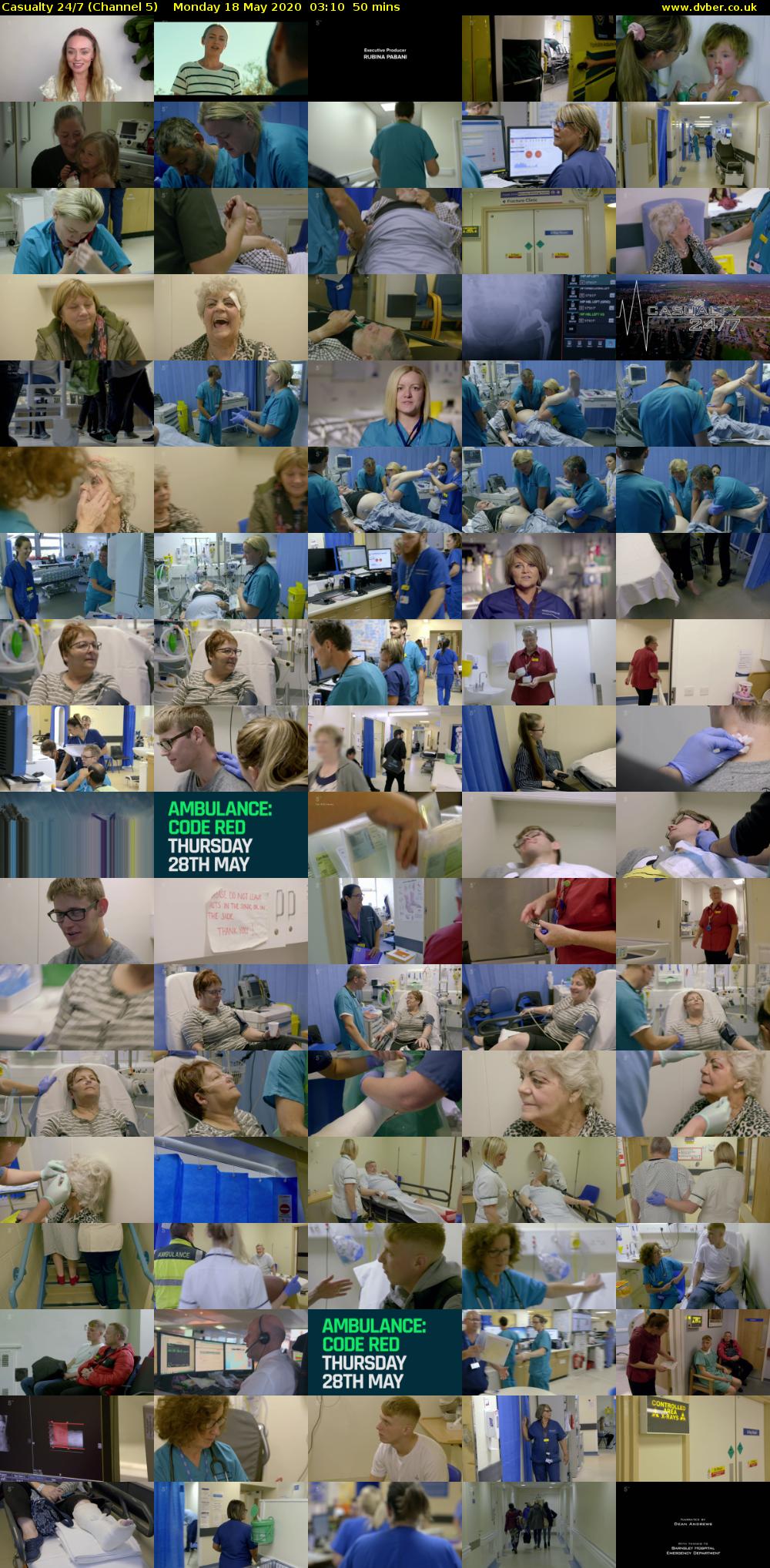 Casualty 24/7 (Channel 5) Monday 18 May 2020 03:10 - 04:00