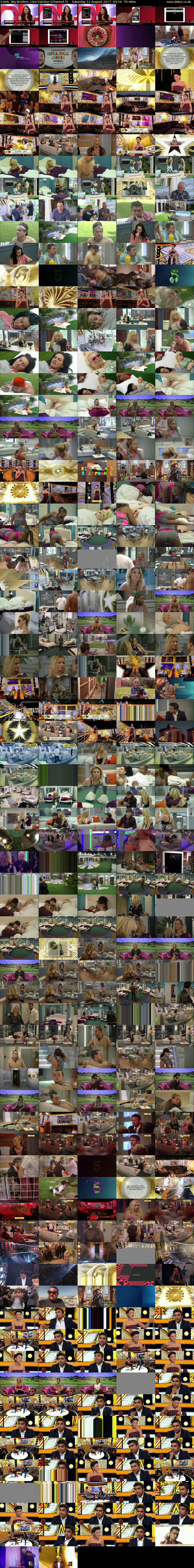 Celeb  Big Brother: Live Eviction (Channel 5) Saturday 12 August 2017 03:10 - 04:20