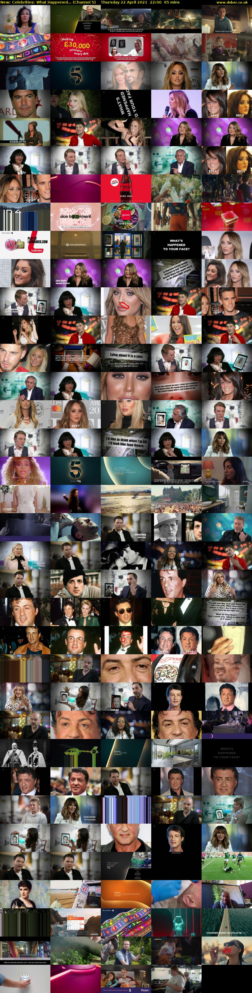 Celebrities: What Happened... (Channel 5) Thursday 22 April 2021 22:00 - 23:05
