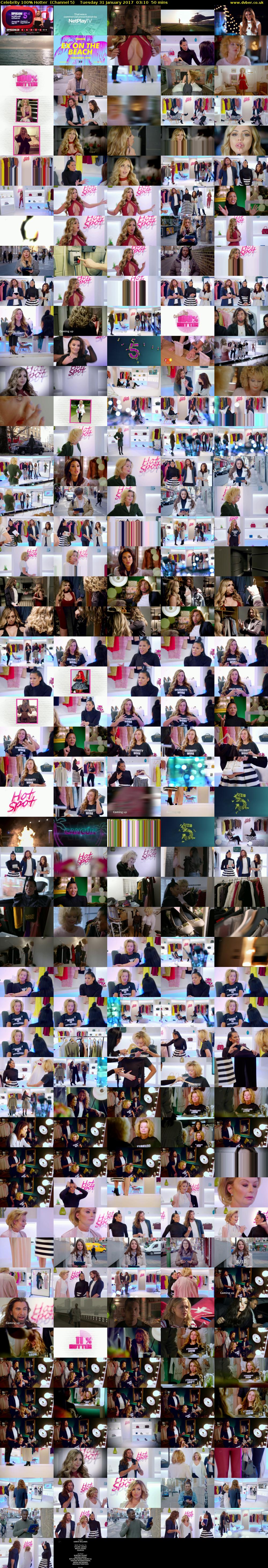 Celebrity 100% Hotter  (Channel 5) Tuesday 31 January 2017 03:10 - 04:00
