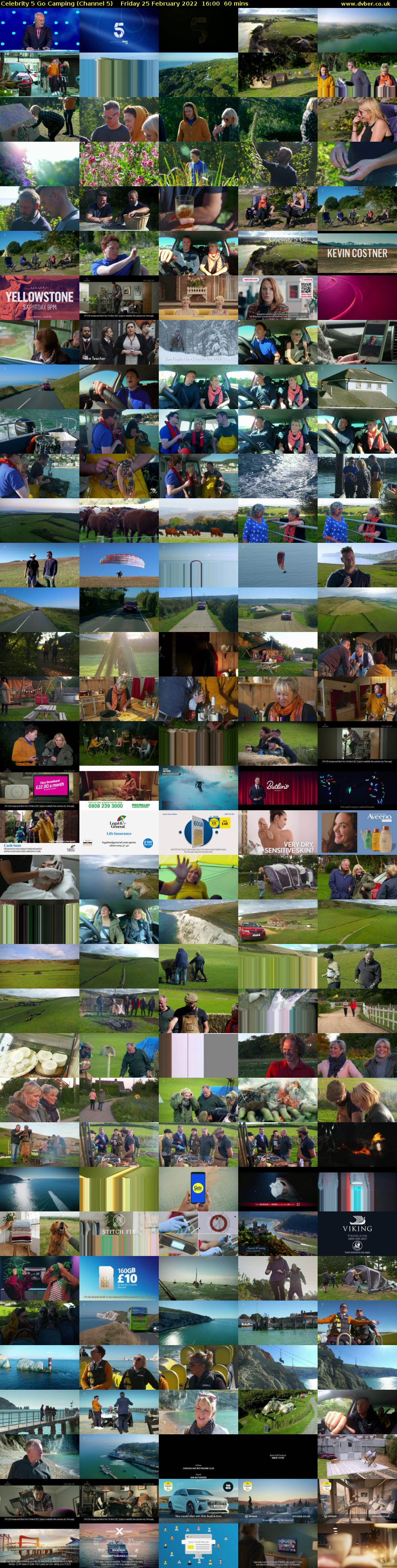 Celebrity 5 Go Camping (Channel 5) Friday 25 February 2022 16:00 - 17:00