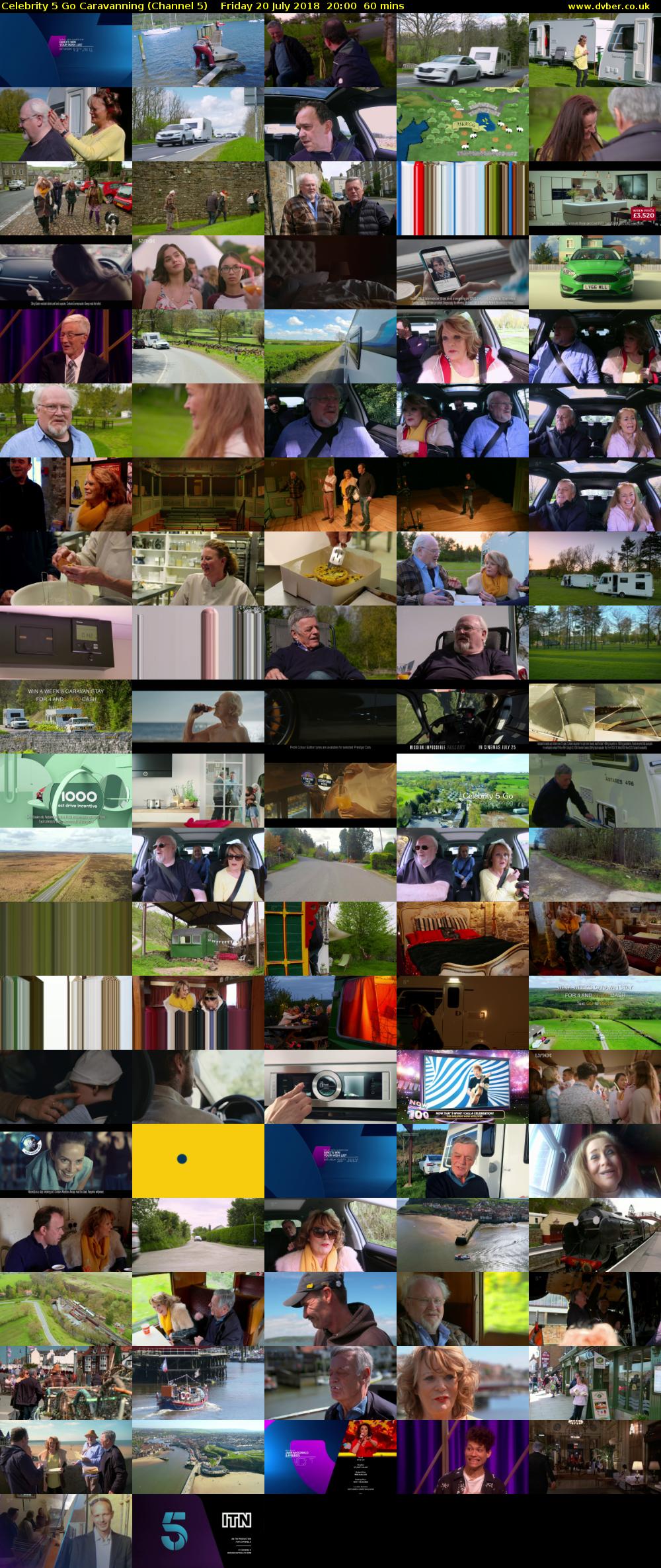 Celebrity 5 Go Caravanning (Channel 5) Friday 20 July 2018 20:00 - 21:00