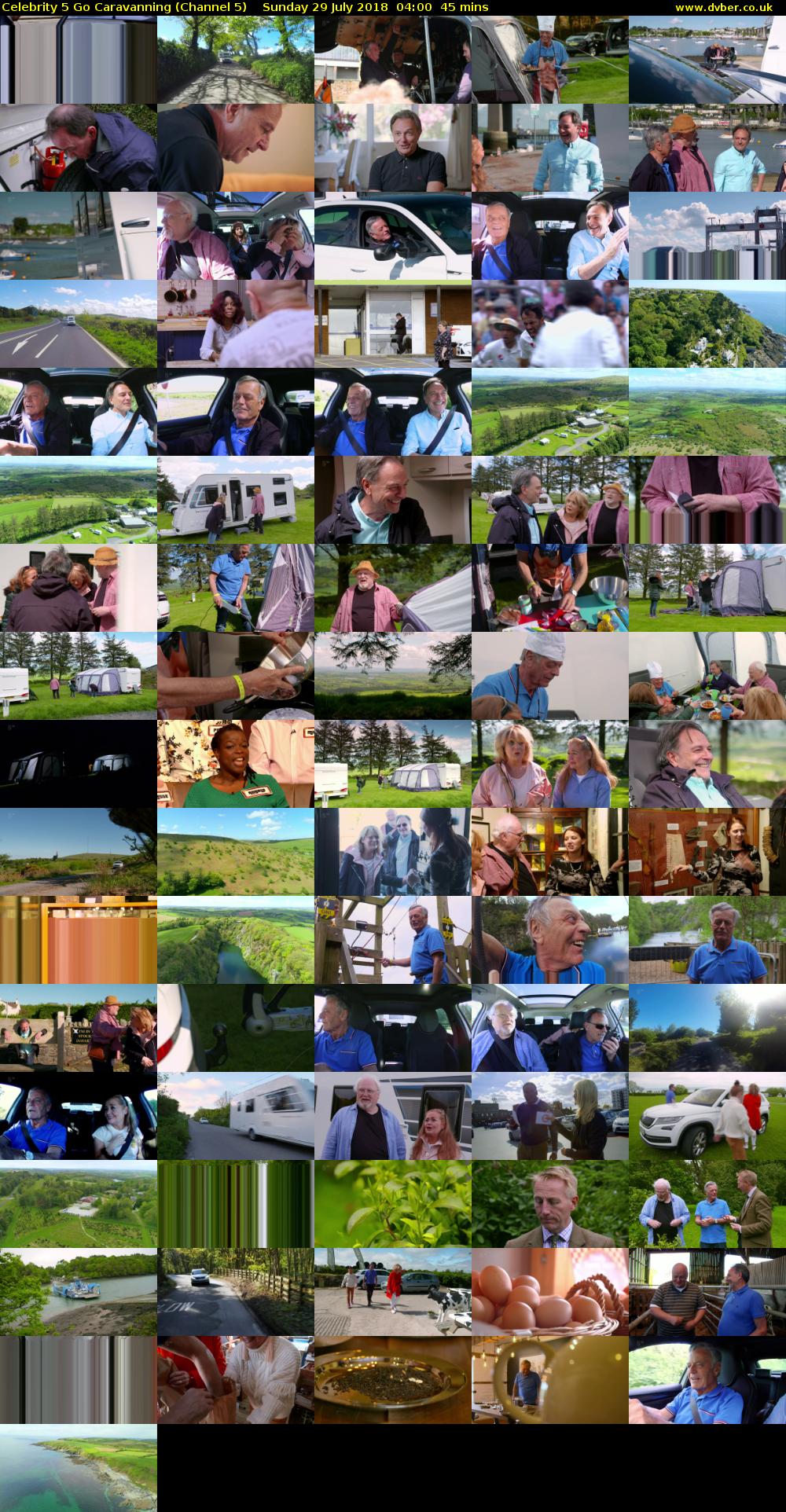 Celebrity 5 Go Caravanning (Channel 5) Sunday 29 July 2018 04:00 - 04:45