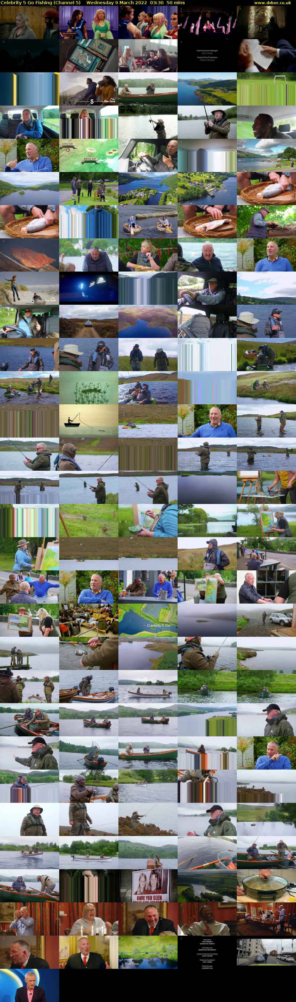 Celebrity 5 Go Fishing (Channel 5) Wednesday 9 March 2022 03:30 - 04:20