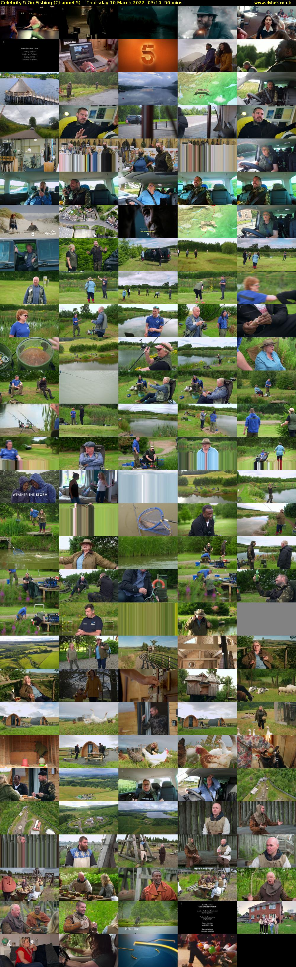 Celebrity 5 Go Fishing (Channel 5) Thursday 10 March 2022 03:10 - 04:00