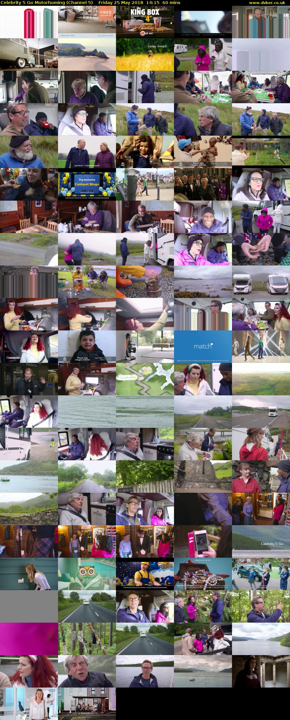 Celebrity 5 Go Motorhoming (Channel 5) Friday 25 May 2018 14:15 - 15:15