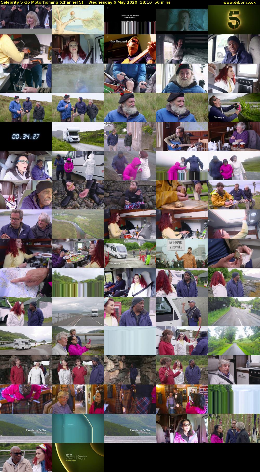 Celebrity 5 Go Motorhoming (Channel 5) Wednesday 6 May 2020 18:10 - 19:00
