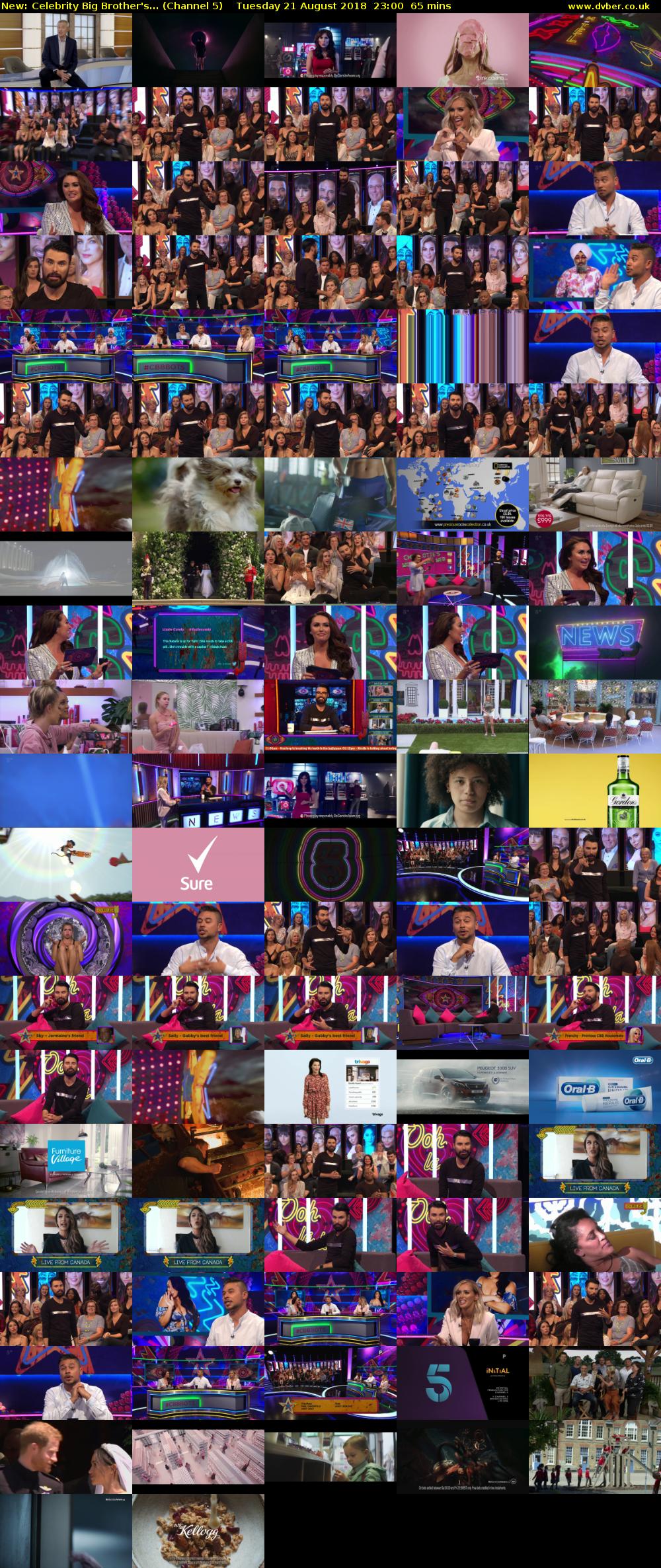 Celebrity Big Brother's... (Channel 5) Tuesday 21 August 2018 23:00 - 00:05
