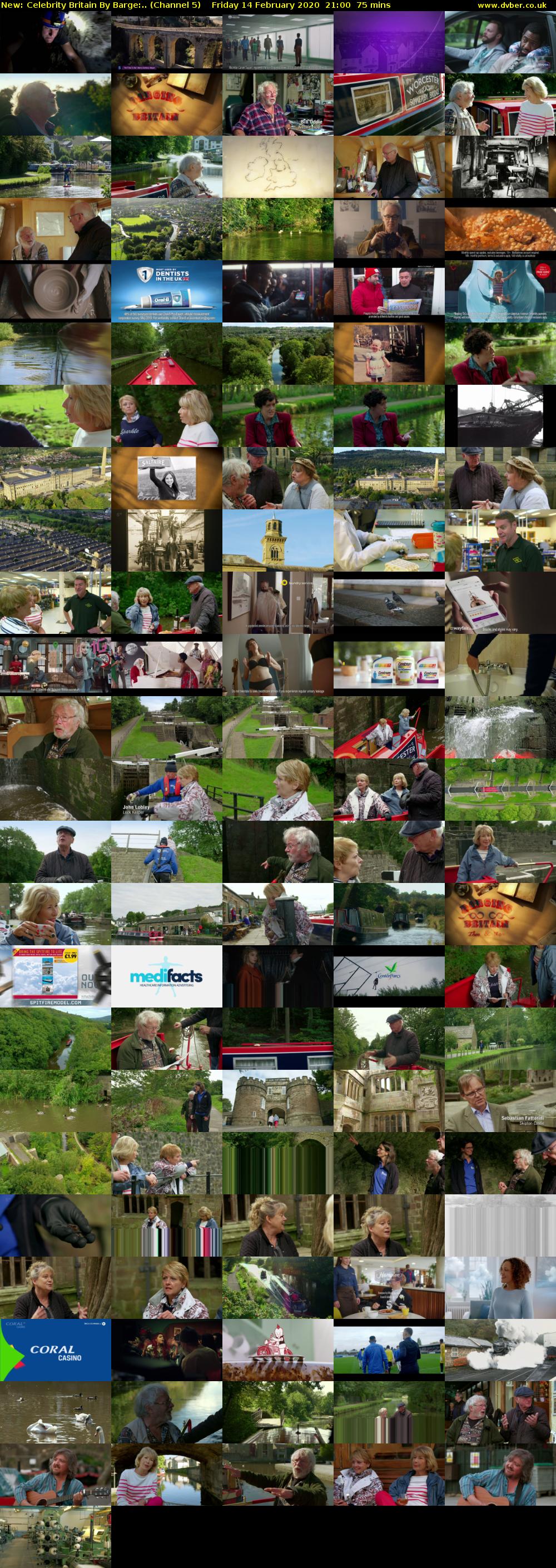Celebrity Britain By Barge:.. (Channel 5) Friday 14 February 2020 21:00 - 22:15