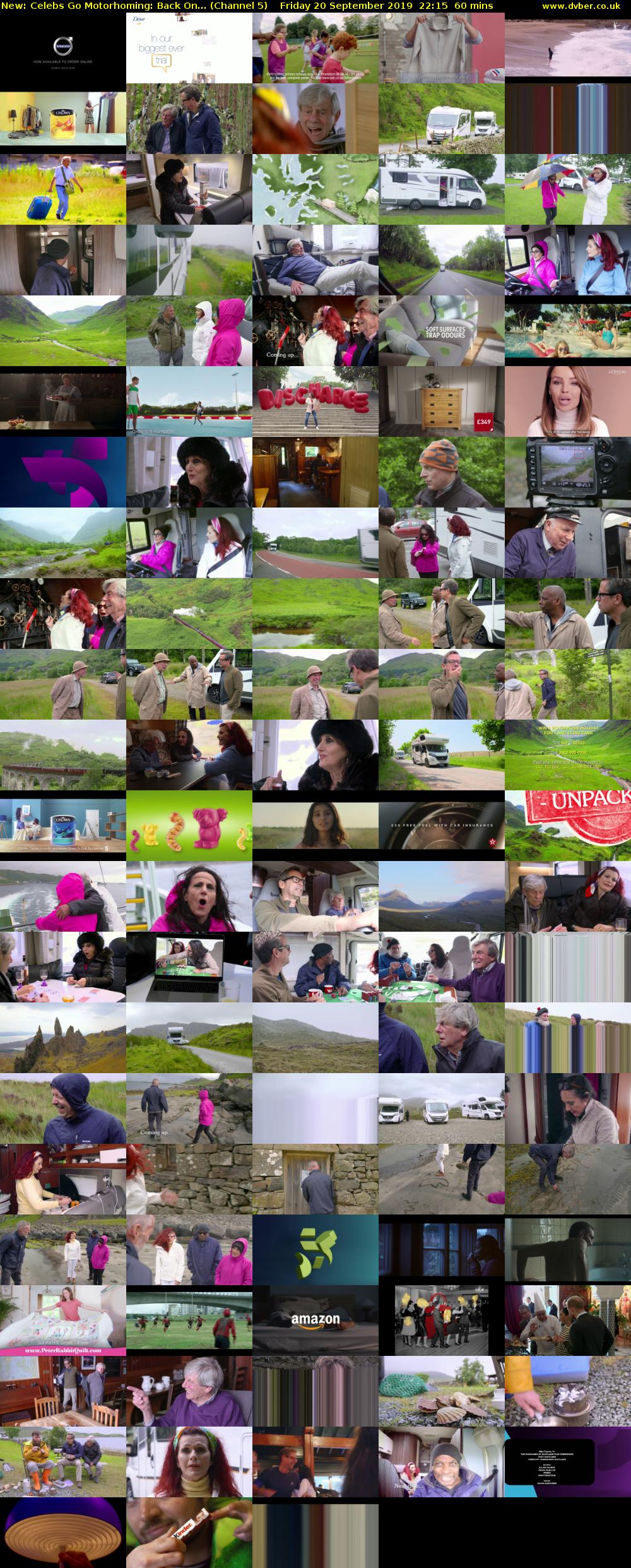 Celebs Go Motorhoming: Back On... (Channel 5) Friday 20 September 2019 22:15 - 23:15