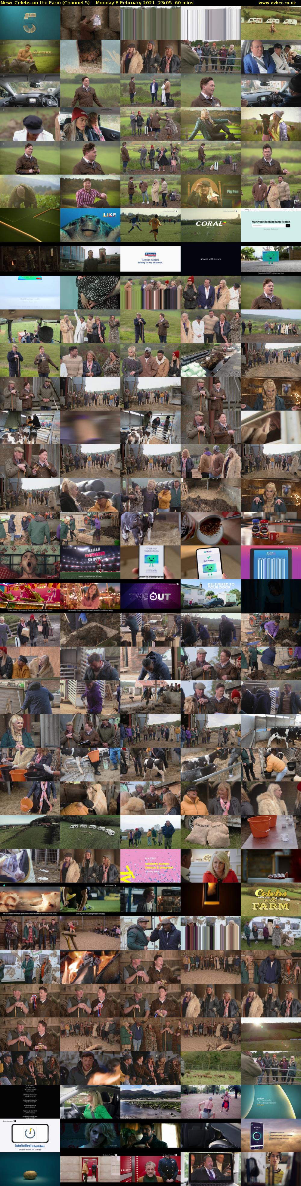 Celebs on the Farm (Channel 5) Monday 8 February 2021 23:05 - 00:05