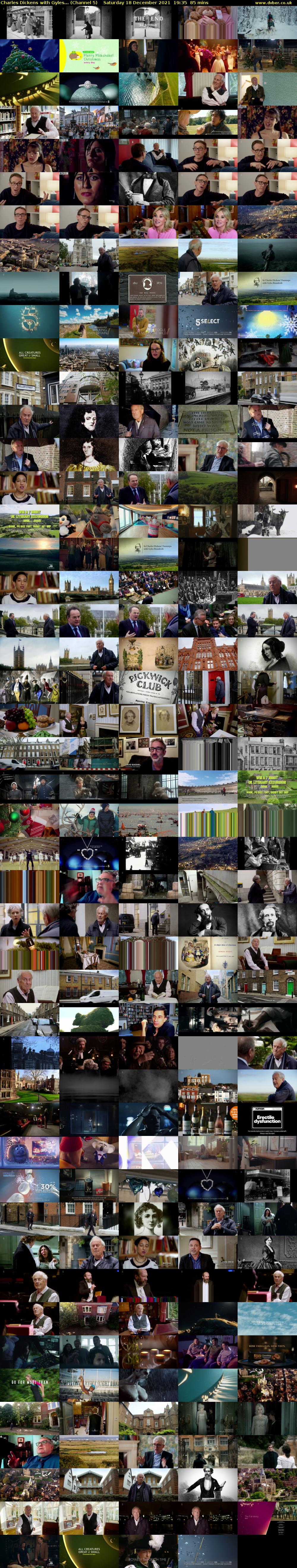 Charles Dickens with Gyles... (Channel 5) Saturday 18 December 2021 19:35 - 21:00