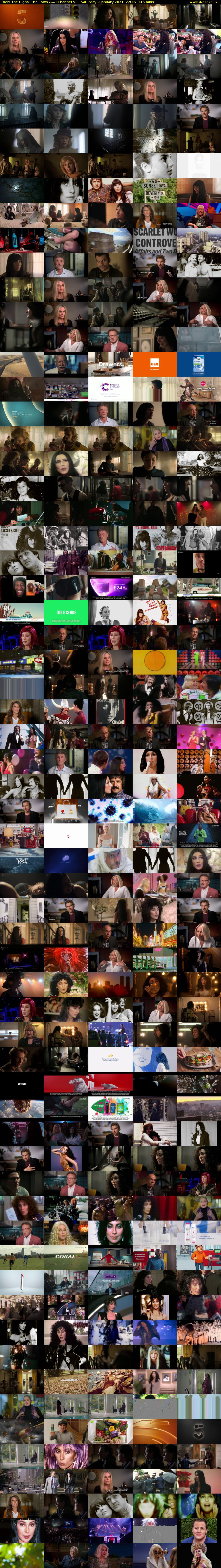 Cher: The Highs, The Lows &... (Channel 5) Saturday 9 January 2021 22:45 - 00:40