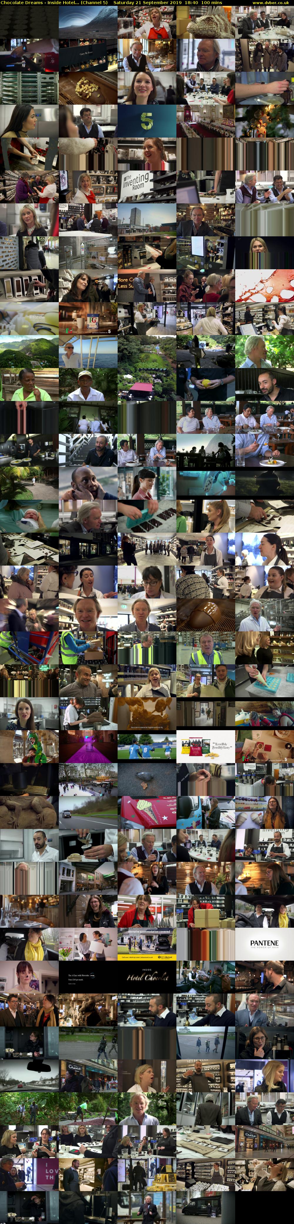 Chocolate Dreams - Inside Hotel... (Channel 5) Saturday 21 September 2019 18:40 - 20:20