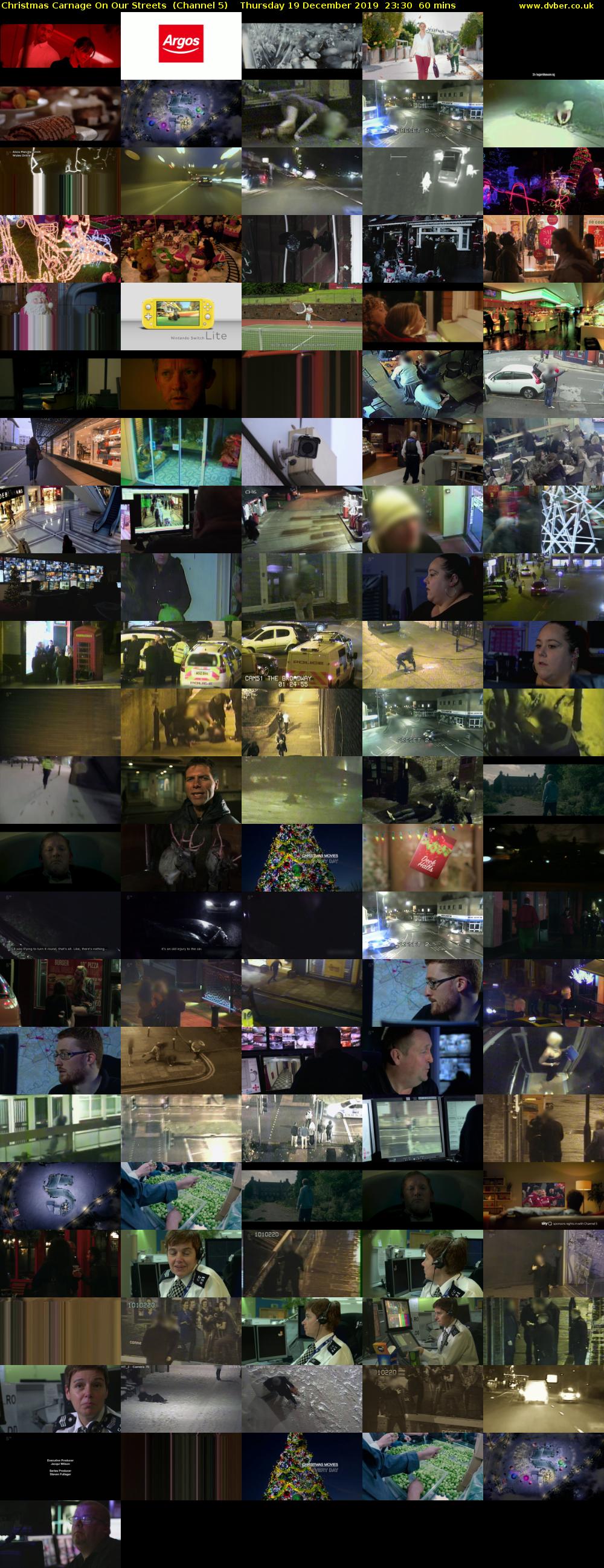Christmas Carnage On Our Streets  (Channel 5) Thursday 19 December 2019 23:30 - 00:30