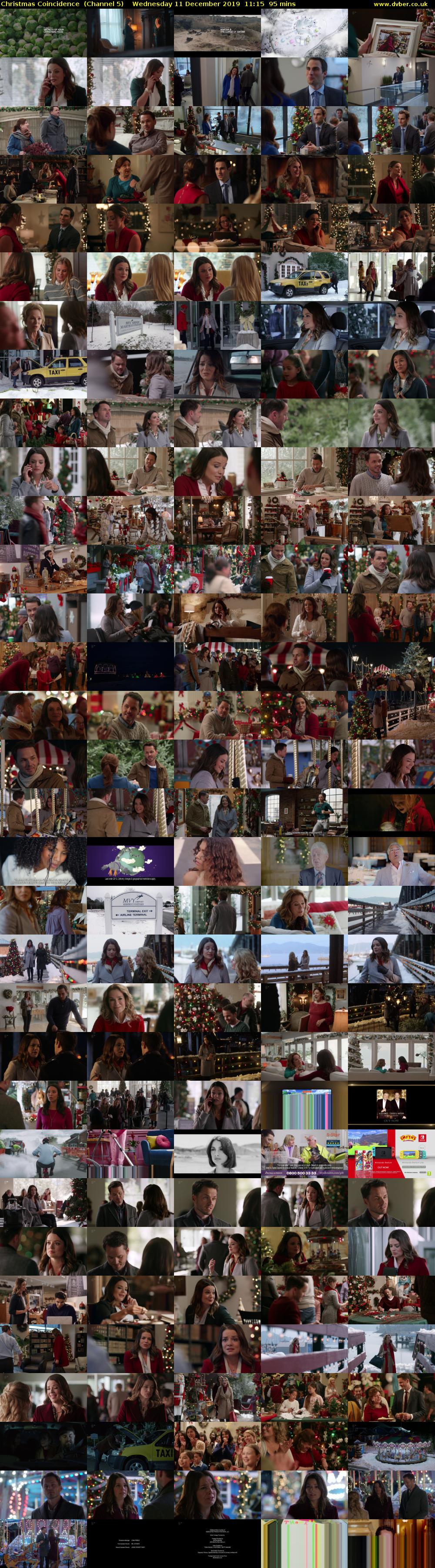 Christmas Coincidence  (Channel 5) Wednesday 11 December 2019 11:15 - 12:50
