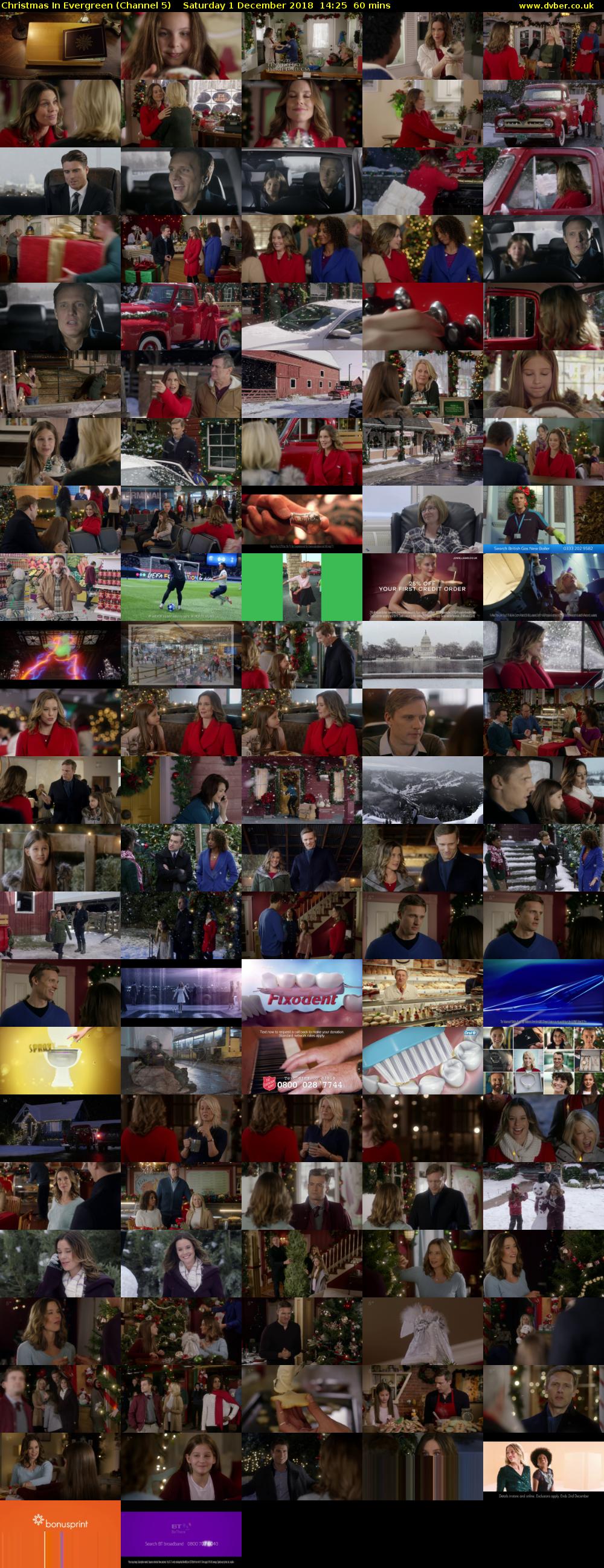 Christmas In Evergreen (Channel 5) Saturday 1 December 2018 14:25 - 15:25