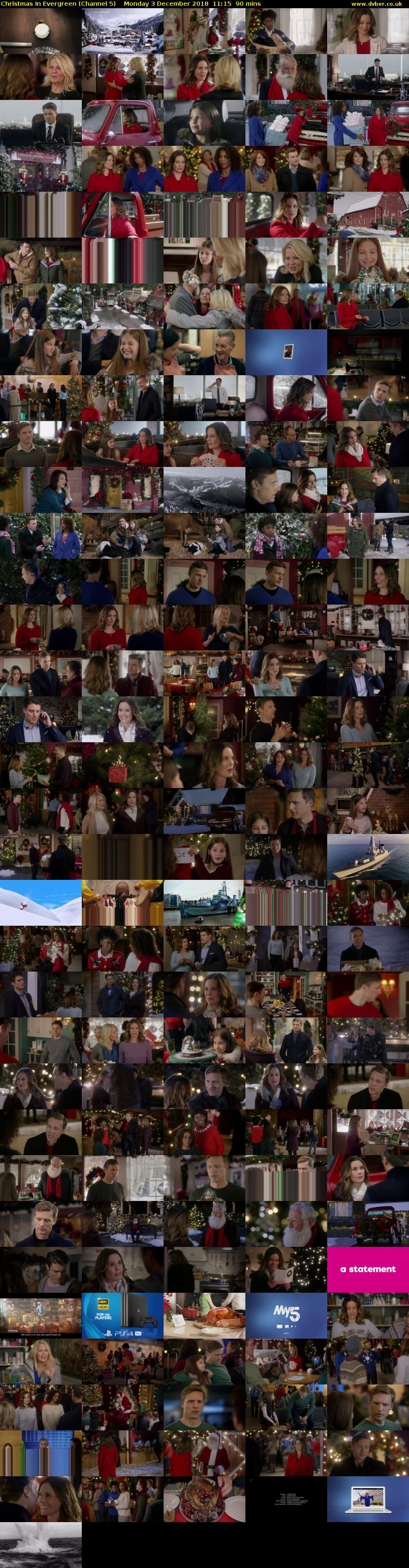 Christmas In Evergreen (Channel 5) Monday 3 December 2018 11:15 - 12:45
