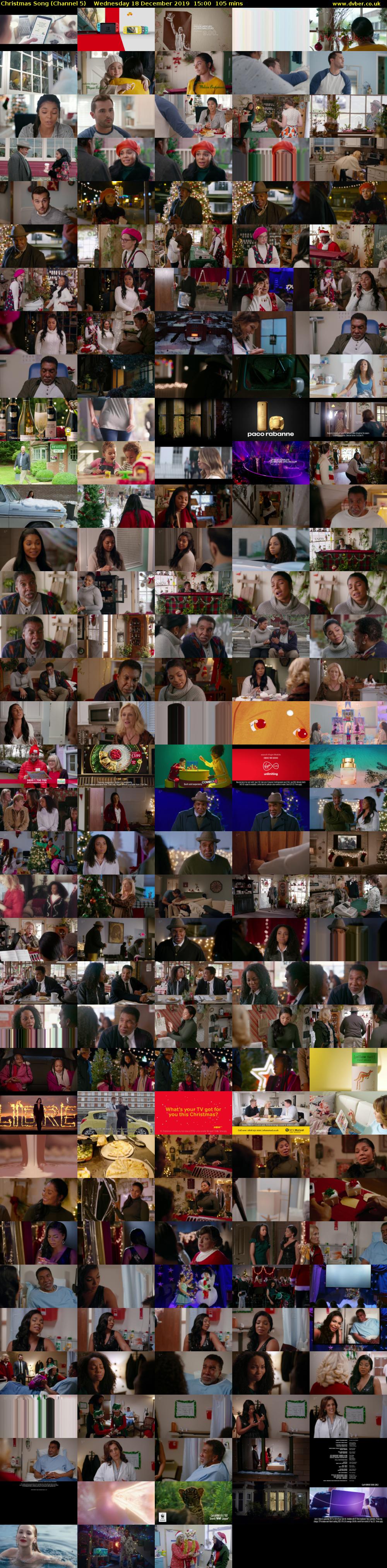 Christmas Song (Channel 5) Wednesday 18 December 2019 15:00 - 16:45
