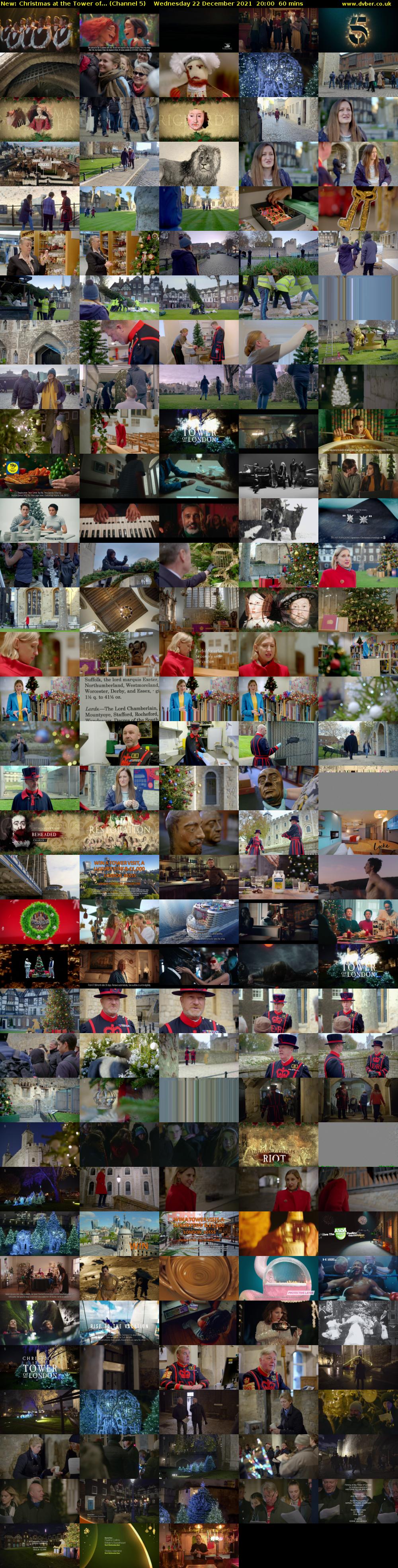 Christmas at the Tower of... (Channel 5) Wednesday 22 December 2021 20:00 - 21:00