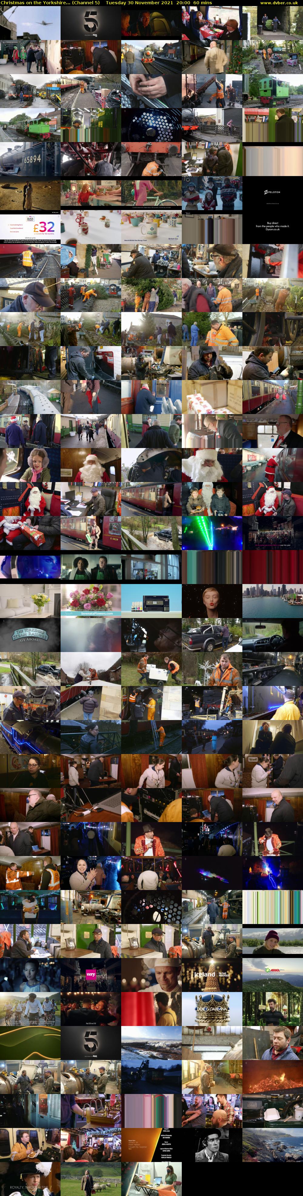 Christmas on the Yorkshire... (Channel 5) Tuesday 30 November 2021 20:00 - 21:00