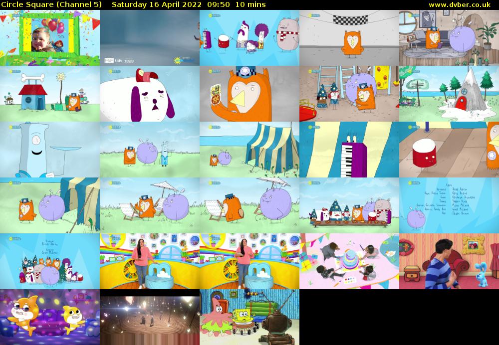 Circle Square (Channel 5) Saturday 16 April 2022 09:50 - 10:00