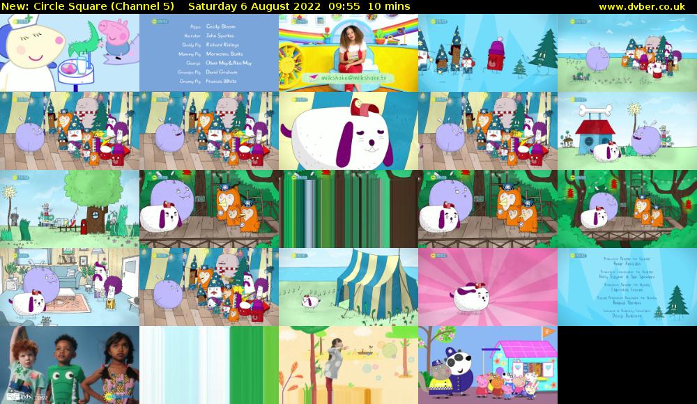 Circle Square (Channel 5) Saturday 6 August 2022 09:55 - 10:05