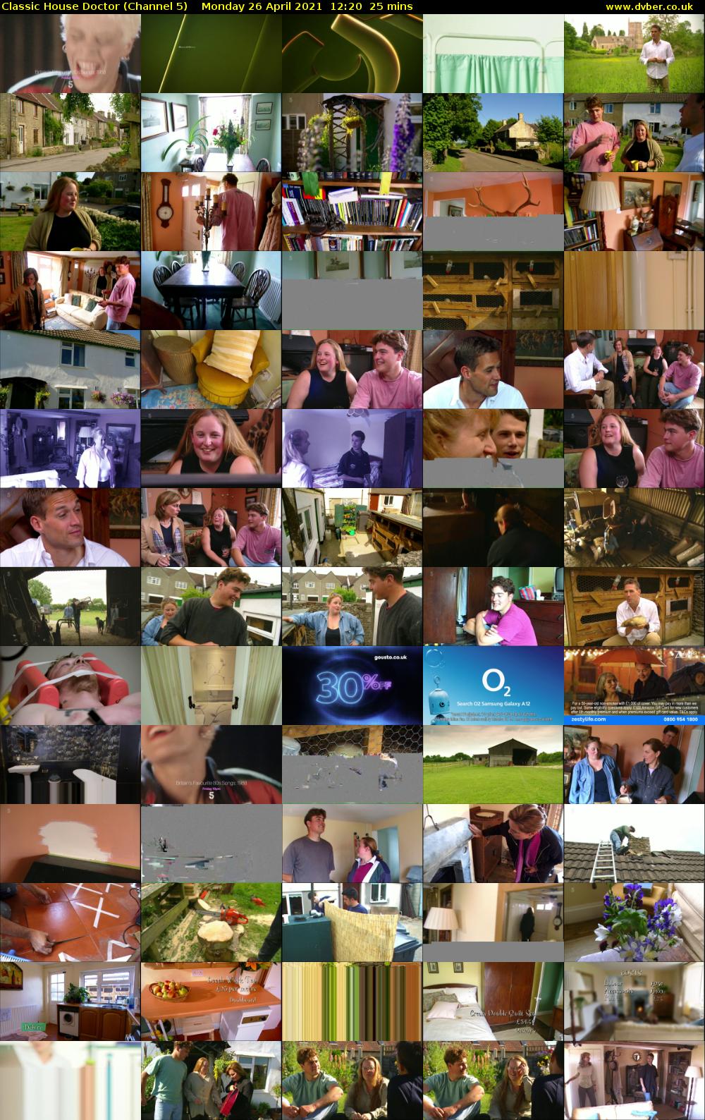 Classic House Doctor (Channel 5) Monday 26 April 2021 12:20 - 12:45