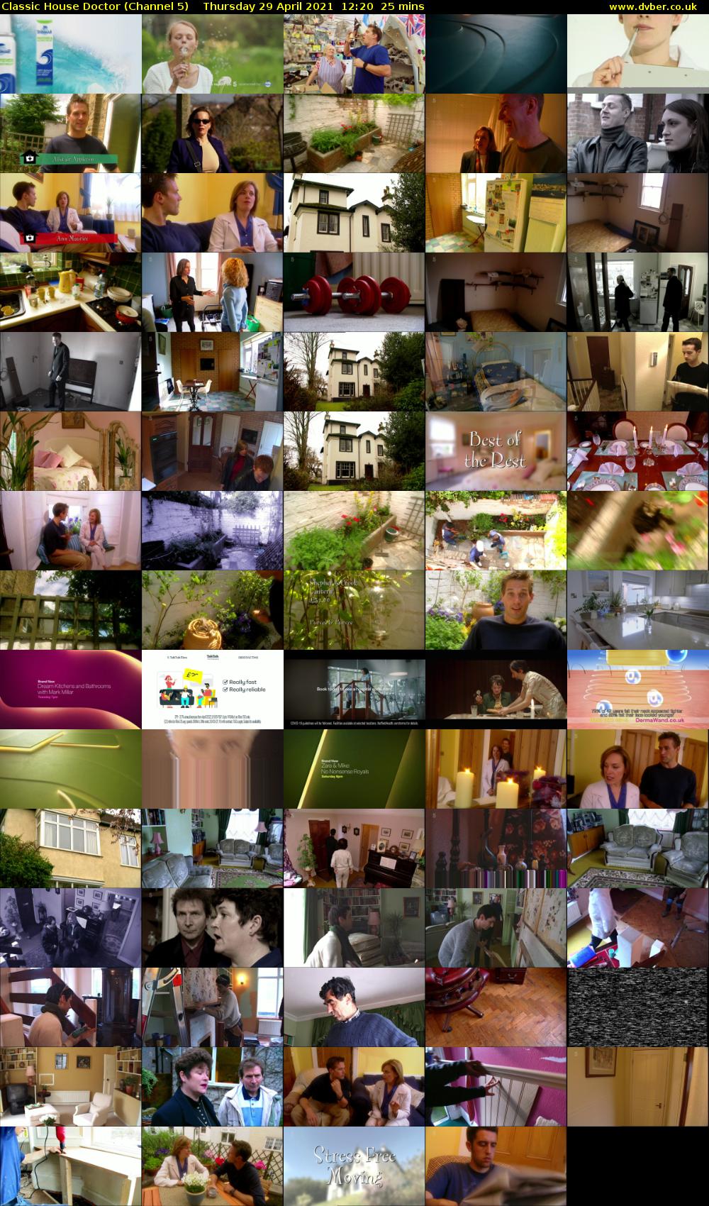 Classic House Doctor (Channel 5) Thursday 29 April 2021 12:20 - 12:45