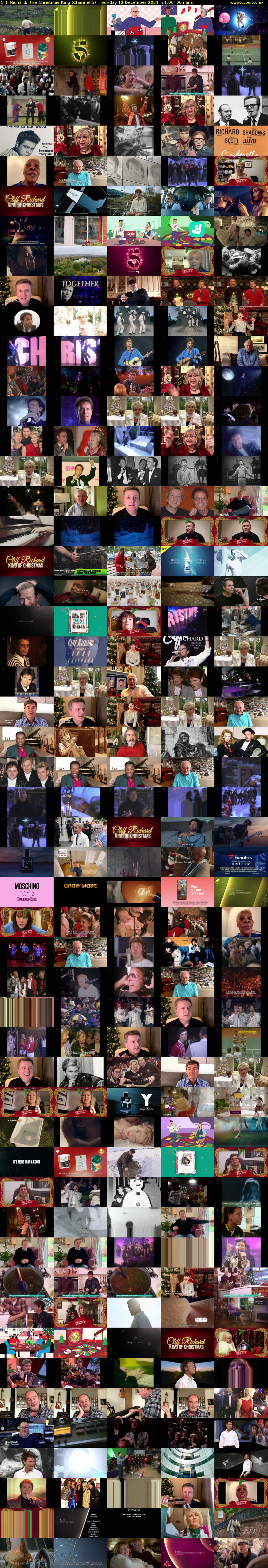 Cliff Richard: The Christmas King (Channel 5) Sunday 12 December 2021 21:00 - 22:30