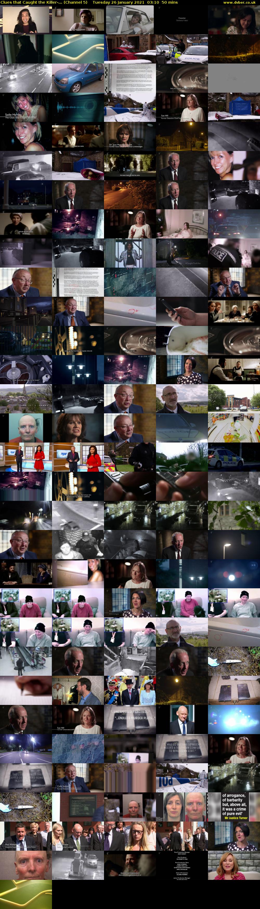 Clues that Caught the Killer-... (Channel 5) Tuesday 26 January 2021 03:10 - 04:00