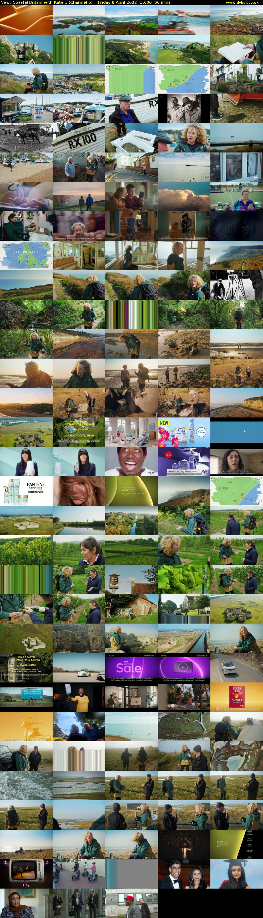 Coastal Britain with Kate... (Channel 5) Friday 8 April 2022 19:00 - 20:00