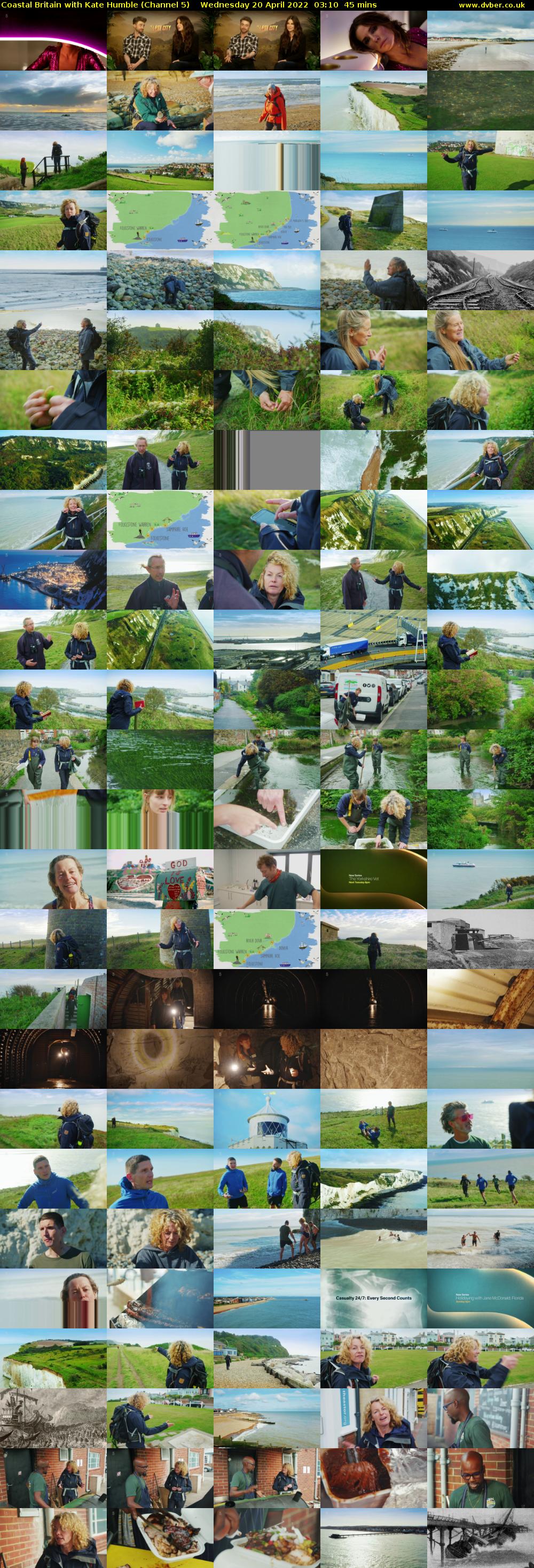 Coastal Britain with Kate Humble (Channel 5) Wednesday 20 April 2022 03:10 - 03:55