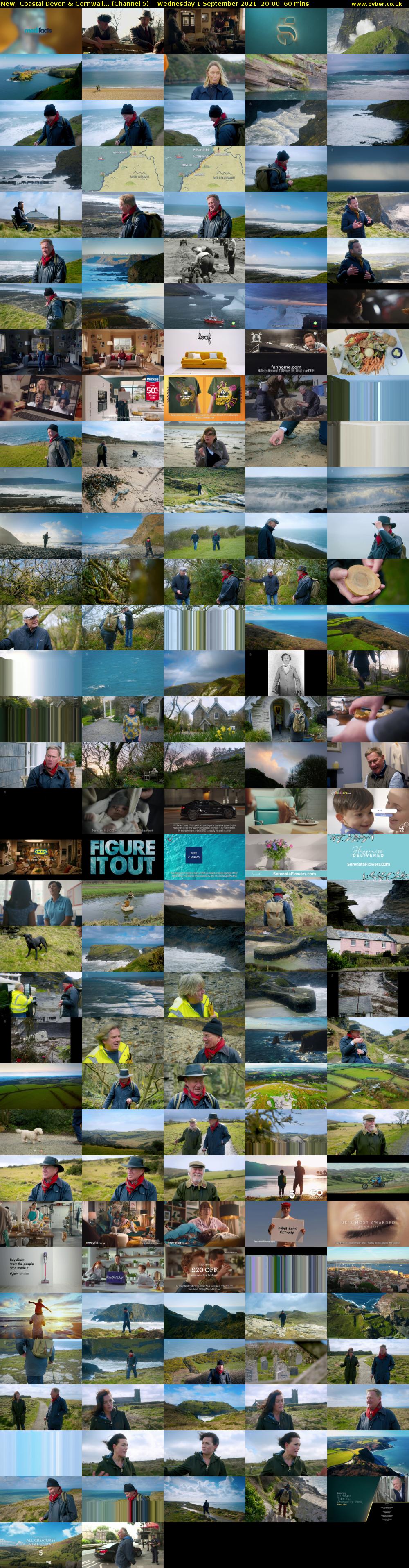 Coastal Devon & Cornwall... (Channel 5) Wednesday 1 September 2021 20:00 - 21:00