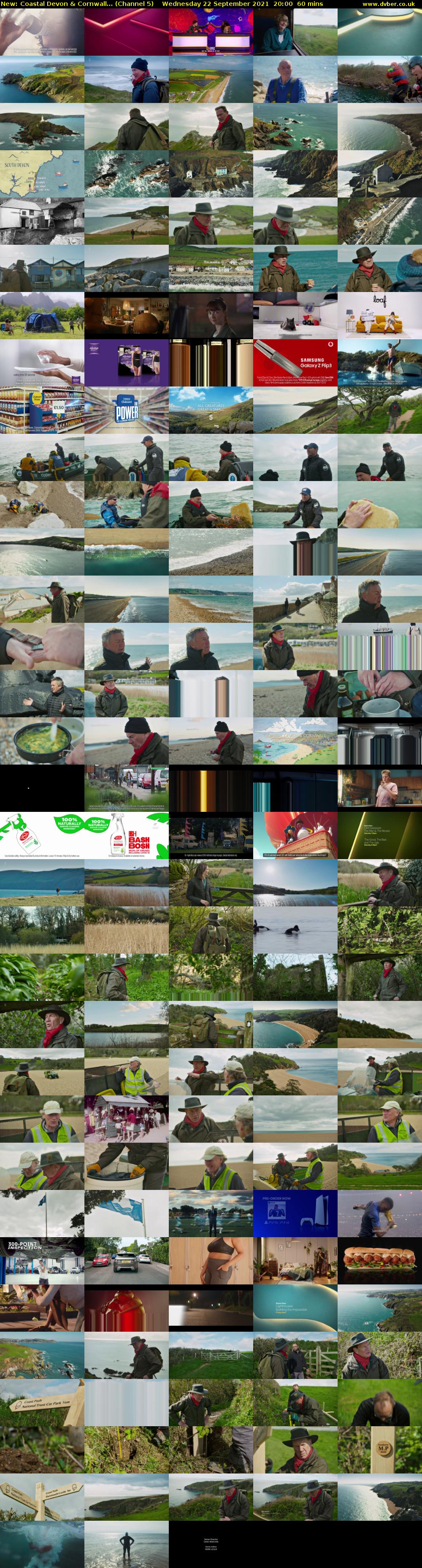 Coastal Devon & Cornwall... (Channel 5) Wednesday 22 September 2021 20:00 - 21:00
