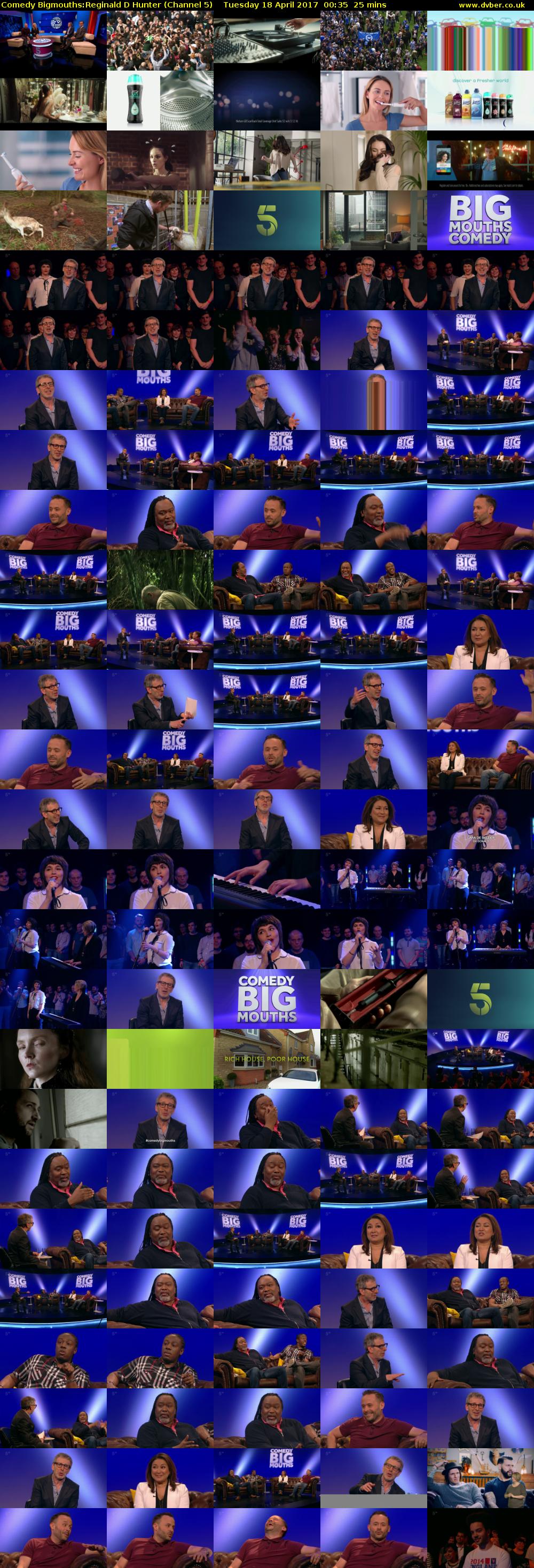 Comedy Bigmouths:Reginald D Hunter (Channel 5) Tuesday 18 April 2017 00:35 - 01:00